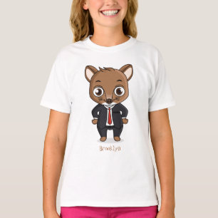 Cute rat cartoon illustration T-Shirt