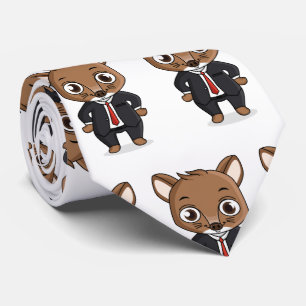 Cute rat cartoon illustration tie
