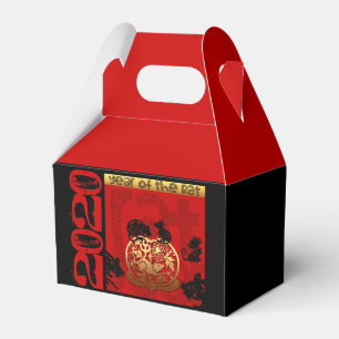 Cute Rat Chinese Year 2020 Zodiac Birthday GFB Favour Box