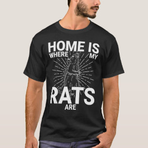 Cute Rat Domestic Rat Rodent Mouse Pet Biology 36 T-Shirt
