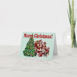 Cute Rat Family Christmas Card