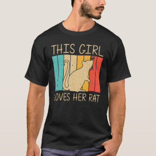 Cute Rat For Girls Kid Mouse Rat River Rat Pet Ro T-Shirt