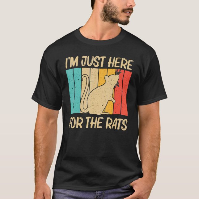 Cute Rat For Men Women Mouse Rat  River Rat Pet Ro T-Shirt (Front)