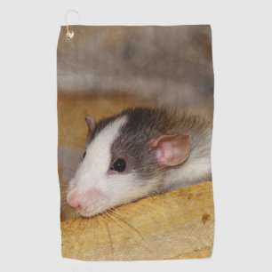 Cute Rat Golf Towel