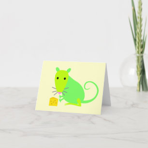 Cute Rat Notecard