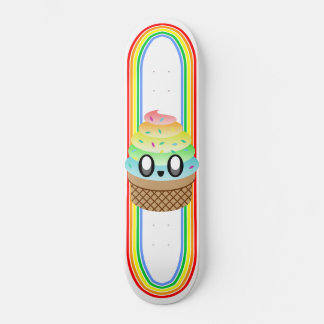 Cute Rave Ice Cream Cone Skateboard