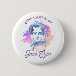 Cute Reader I Married Him Jane Eyre Portrait 6 Cm Round Badge