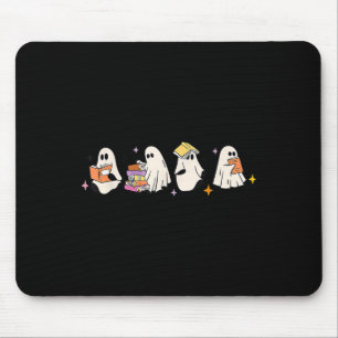 Cute Reading Ghost Halloween Ghost Book Spooky Sea Mouse Mat