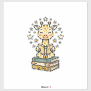 Cute Reading Giraffe Book Lover Vintage Shirt Desi