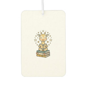 Cute Reading Giraffe Book Lover Vintage Shirt Desi Car Air Freshener