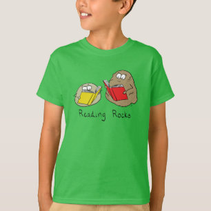 Cute Reading Rocks Librarian Book Lovers T-Shirt