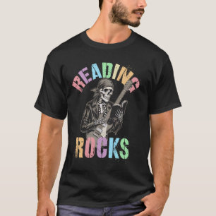 Cute READING ROCKS Library Teacher Read Across Oce T-Shirt