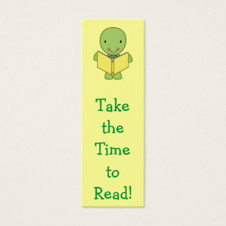 cute reading turtle bookmarks