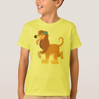 Cute Ready Cartoon Afghan Hound Children T-Shirt