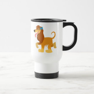 Cute Ready Cartoon Afghan Hound Commuter Mug