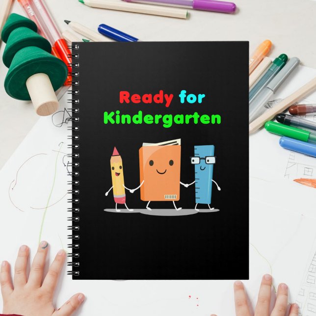 Cute Ready for Kindergarten School Book Dark Colou (Creator Uploaded)