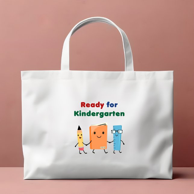 Cute Ready for Kindergarten School Book  Mini Tote Bag (Creator Uploaded)