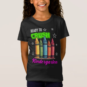 Cute Ready to Crush Kindergarten Crayons Tee
