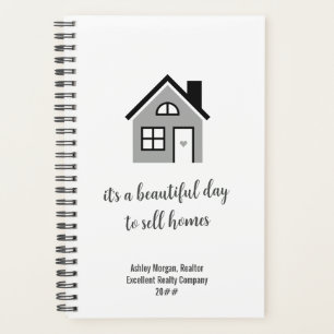 Cute Real Estate Agent / Realtor Spiral Planner