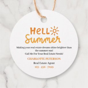 Cute Real Estate Summer Pop By Favour Tags