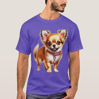 Cute Realistic Chihuahua Sketch T-Shirt