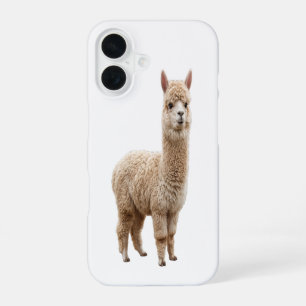 Cute Realistic Fluffy Alpaca Photo Phone Case