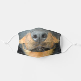 Cute Realistic Rottweiler Dog Mouth Cloth Face Mask