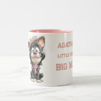 Cute Rebel PuppyPersonalized Kids Mug