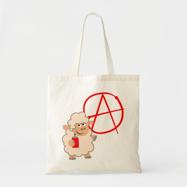 Cute Rebellious Cartoon Sheep Bag (Front)