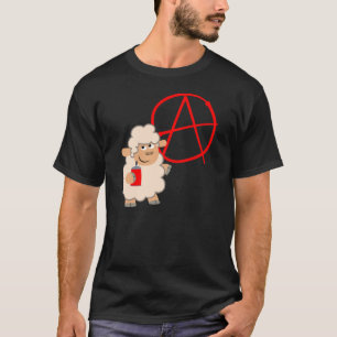 Cute Rebellious Cartoon Sheep T-Shirt