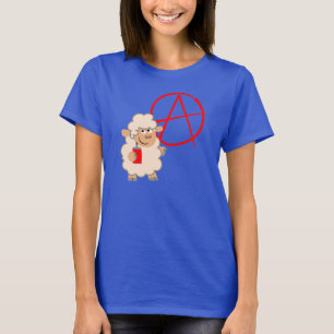 Cute Rebellious Cartoon Sheep Women T-Shirt