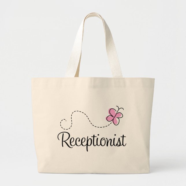 Cute Receptionist Tote Bag (Front)