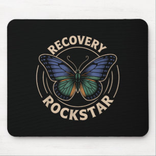 Cute Recovery Rockstar Change Counseling Crew Pt Mouse Mat