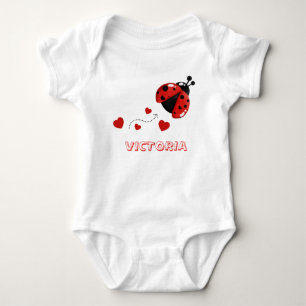 Cute Red and Black Ladybug/Ladybird Bodysuit