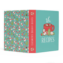 Cute Red and Blue Holiday Baking Treat Design