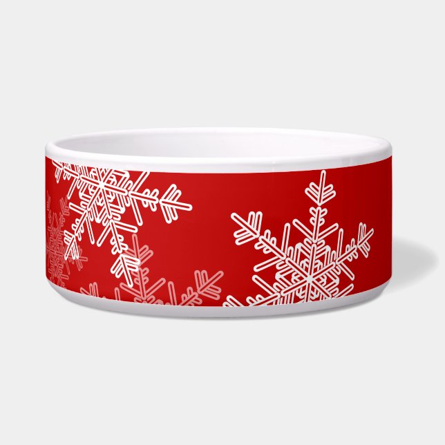 Cute red and white Christmas snowflakes (Right)