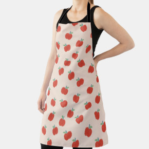 Cute red apples apron