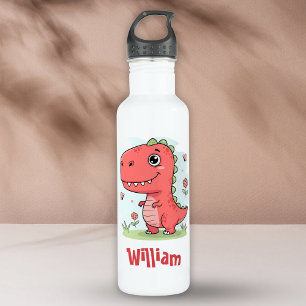Cute Red Baby Dinosaur 710 Ml Water Bottle