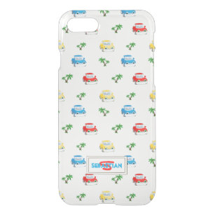Cute Red, Blue and Yellow Cars Kids Cartoon iPhone SE/8/7 Case