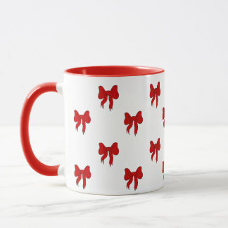 Cute Red Bow Pattern Mug | Gift for Her