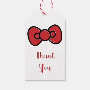Cute Red Bow Whimsical  Gift Tags