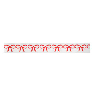 Cute Red Bow Wrapping Paper Satin Ribbon