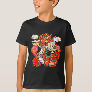 Cute Red Chinese New Year Of The Dragon 2024 Lunar T-Shirt
