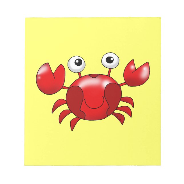Cute red crab notepad (Front)