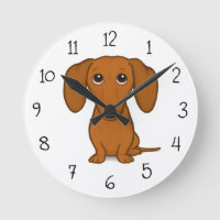 Cute Red Dachshund | Funny Cartoon Wiener Dog