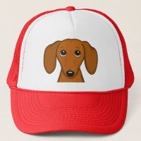 Cute Red Dachshund | Funny Cartoon Wiener Dog