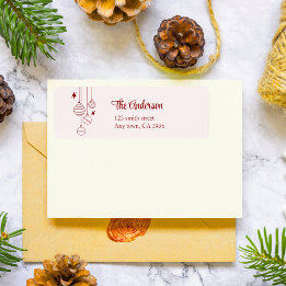 Cute red doodle christmas custom quirky