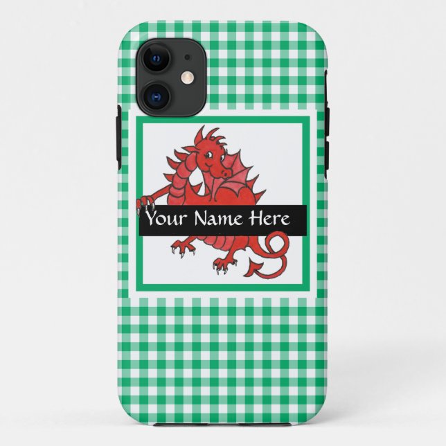Cute Red Dragon iPhone 5/5s Case to Personalise (Back)