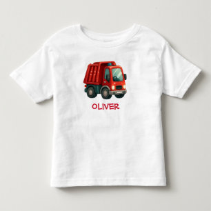 Cute Red Dump Truck Toddler T-Shirt