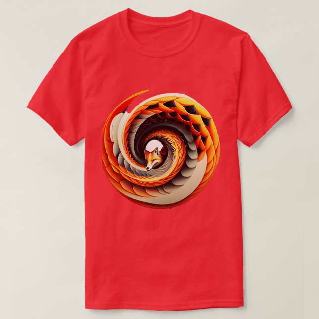 Cute Red fox 2023 v41 T-Shirt (Design Front)